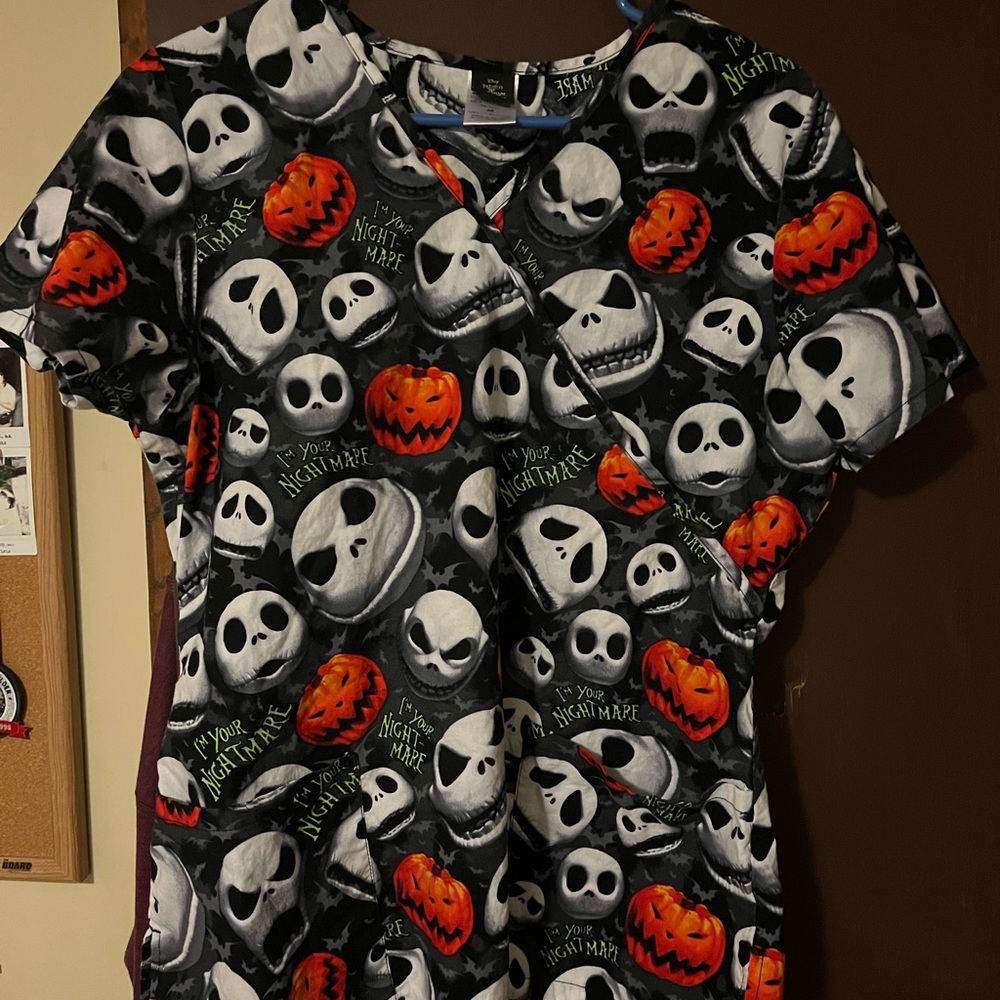 Cherokee Nightmare Before Christmas scrub top